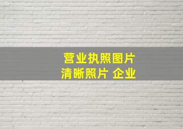 营业执照图片清晰照片 企业